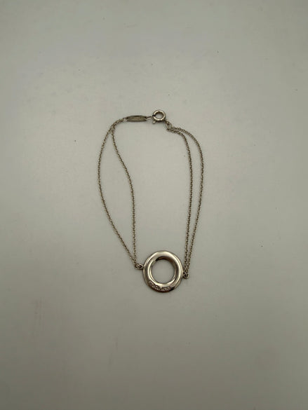 Tiffany & Co. TIFFANY & CO. Silver Bracelet with Double Chain