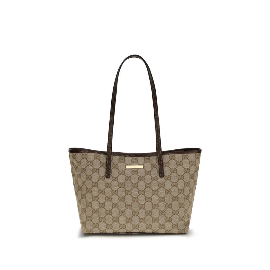 Gucci Beige Polyester Shoulder Bag