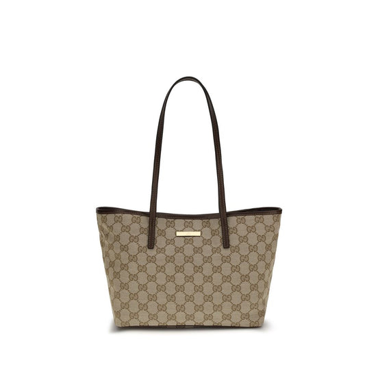 Μπεζ τσάντα χειρός Gucci από πολυεστέρα