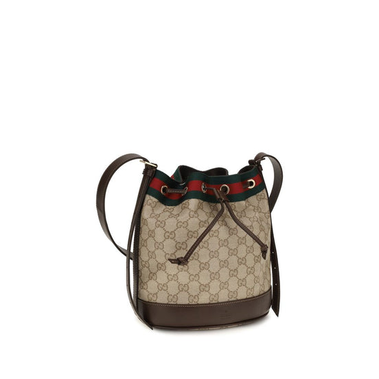 Τσάντα χειρός Gucci από μπεζ βαμβάκι  