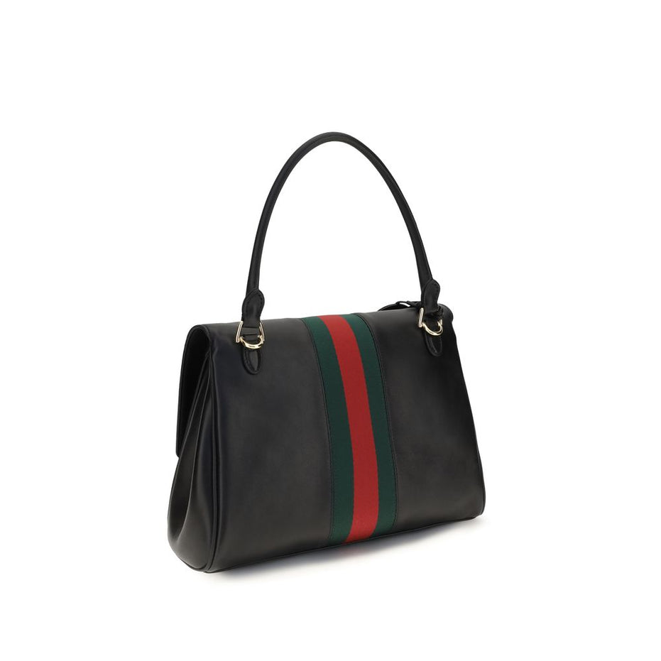 Gucci Black Calf Leather Bos Taurus Handbag