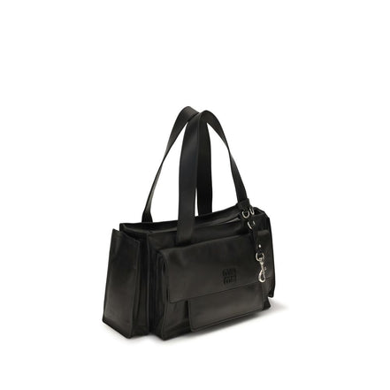Τσάντα ώμου Miu Miu από καφέ δέρμα μοσχαριού Bos Taurus