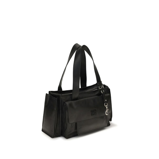 Miu Miu Brown Calf Leather Bos Taurus Shoulder Bag