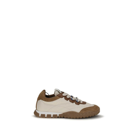 Μπεζ αθλητικά sneakers από πολυαμίδιο Miu Miu