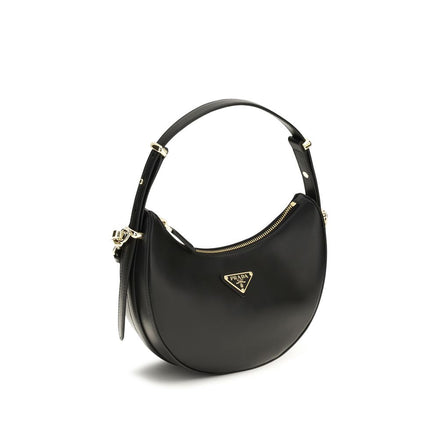 Prada Black Calf Leather Bos Taurus Shoulder Bag