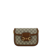 Τσάντα Gucci καφέ από πολυαιθυλένιο  