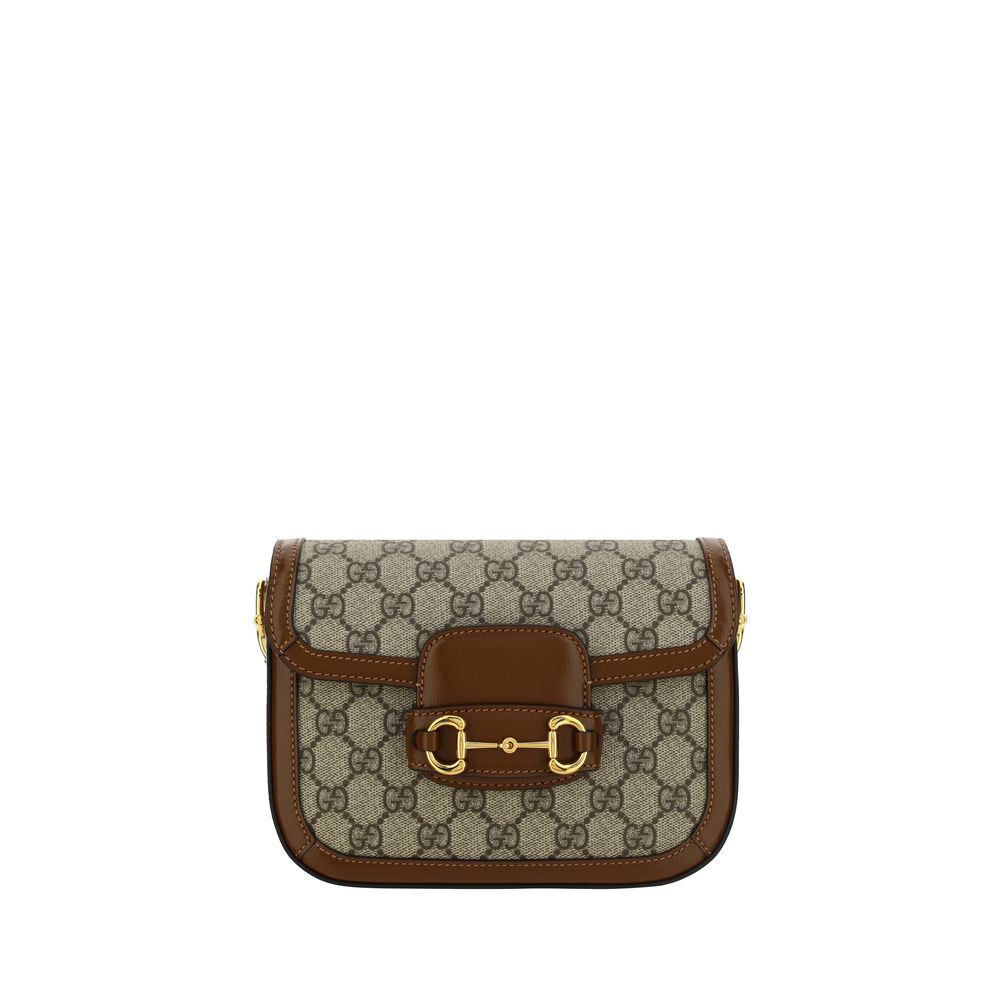 Τσάντα Gucci καφέ από πολυαιθυλένιο  