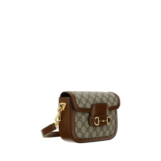Τσάντα Gucci καφέ από πολυαιθυλένιο  