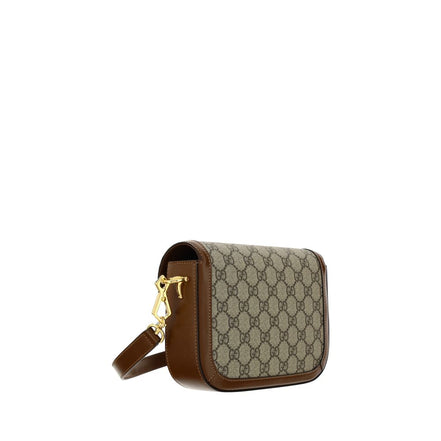Τσάντα Gucci καφέ από πολυαιθυλένιο  
