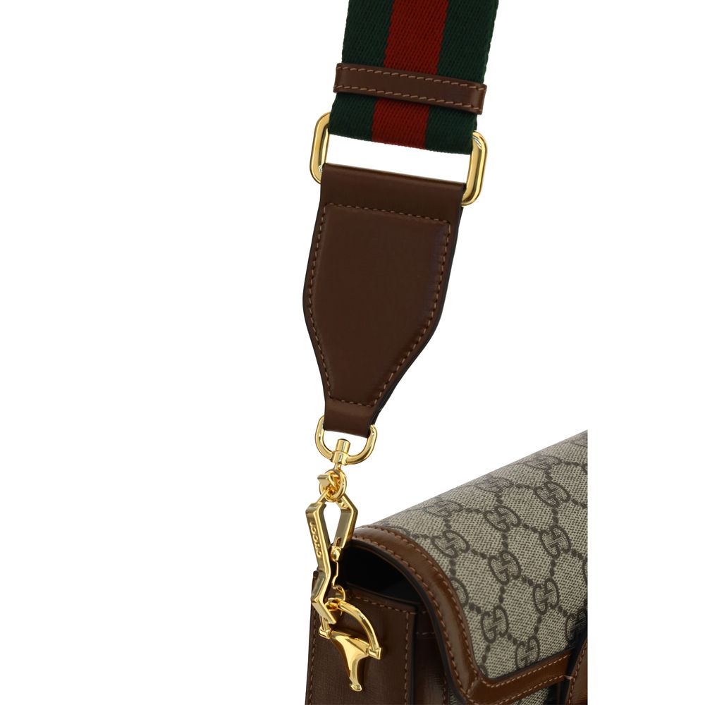 Τσάντα Gucci καφέ από πολυαιθυλένιο  