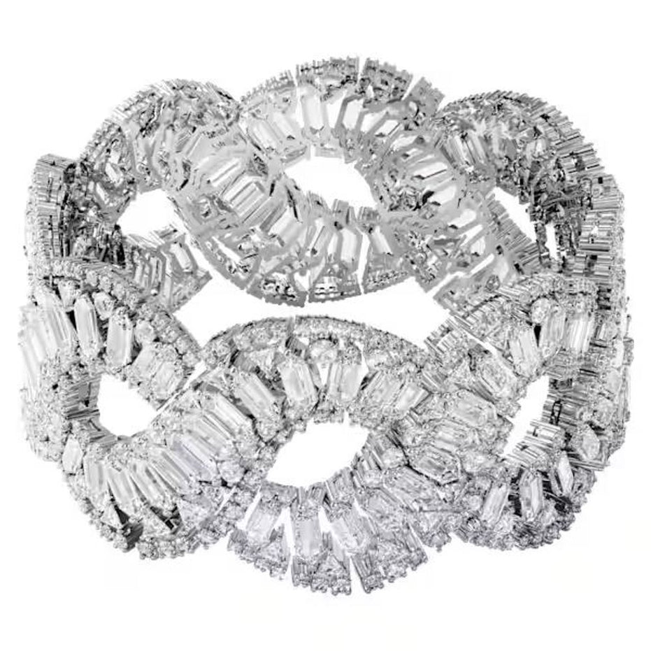 Swarovski Gray Stainless Steel Bracelet