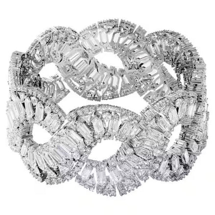 Swarovski Gray Stainless Steel Bracelet