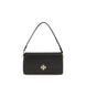 Tory Burch Black Calf Leather Bos Taurus Shoulder Bag