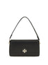 Tory Burch Black Calf Leather Bos Taurus Shoulder Bag
