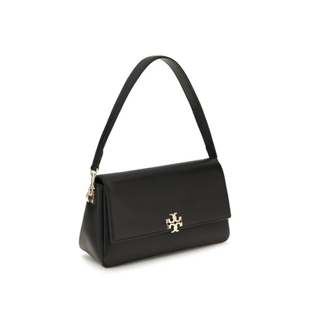 Tory Burch Black Calf Leather Bos Taurus Shoulder Bag