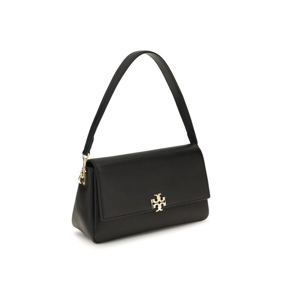 Tory Burch Μαύρη Δερμάτινη Τσάντα Ώμου Bos Taurus