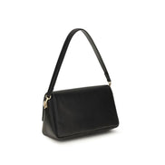 Tory Burch Black Calf Leather Bos Taurus Shoulder Bag