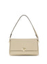 Tory Burch Beige Calf Leather Bos Taurus Shoulder Bag
