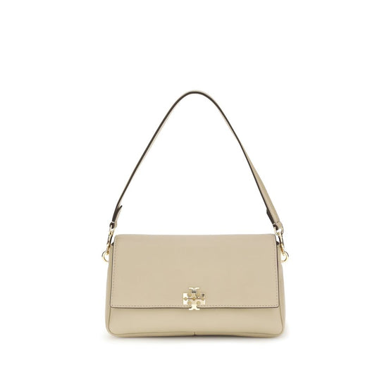 Τσάντα ώμου Tory Burch από μπεζ δέρμα μοσχαριού Bos Taurus