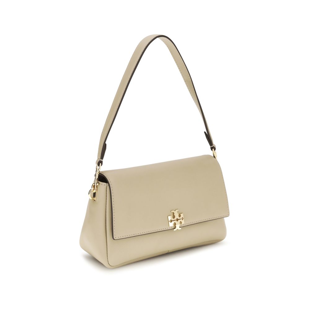 Tory Burch Beige Calf Leather Bos Taurus Shoulder Bag