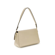 Tory Burch Beige Calf Leather Bos Taurus Shoulder Bag