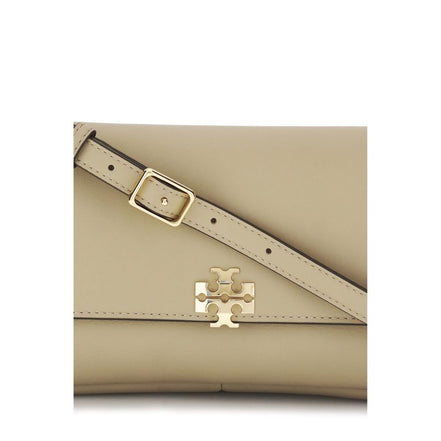 Tory Burch Beige Calf Leather Bos Taurus Shoulder Bag