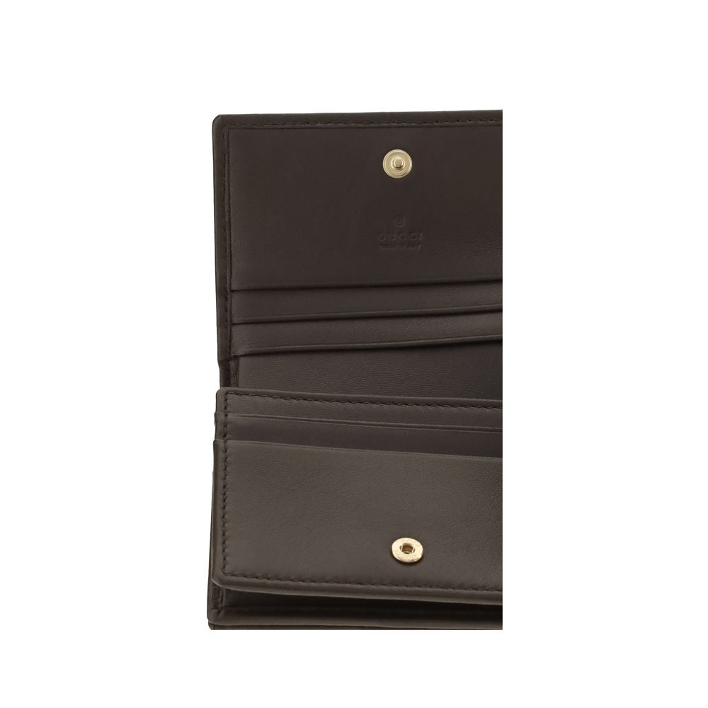 Gucci Brown Lamb Ovis Aries Aries Wallet
