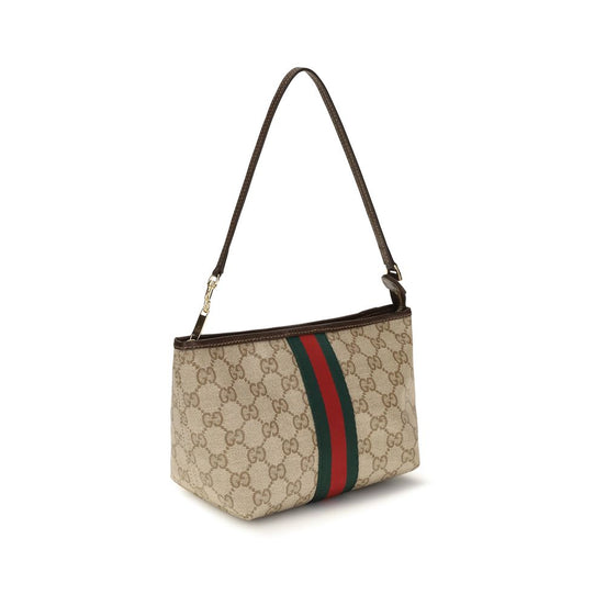 Τσάντα χειρός Gucci από μπεζ βαμβάκι  