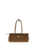 Prada Brown Calf Leather Bos Taurus Handbag