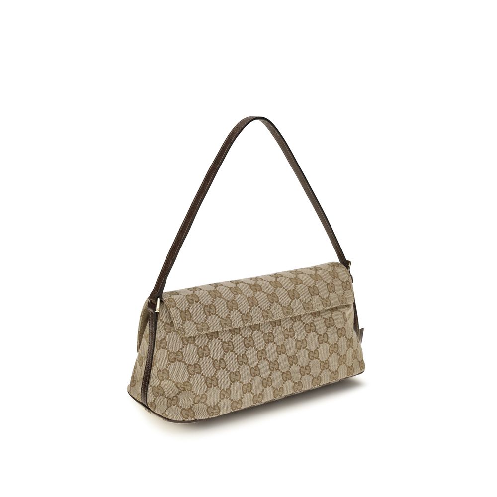 Τσάντα χειρός Gucci από καφέ πολυεστέρα  