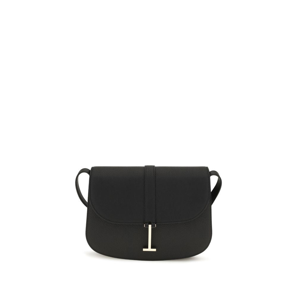 Tom Ford Black Calf Leather Bos Taurus Shoulder Bag