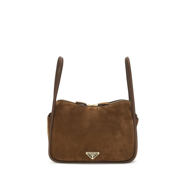 Prada Brown Calf Leather Bos Taurus Handbag