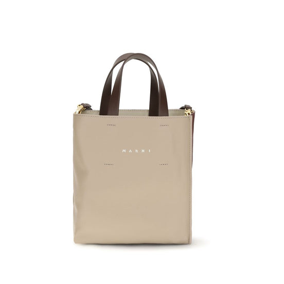 Marni Beige Calf Leather Bos Taurus Handbag