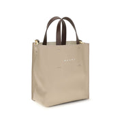 Marni Beige Calf Leather Bos Taurus Handbag