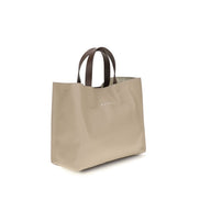 Marni Beige Calf Leather Bos Taurus Shoulder Bag