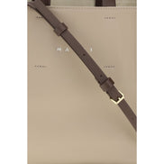 Marni Beige Calf Leather Bos Taurus Handbag