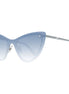 Swarovski Blue Metal Sunglasses
