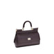 Dolce & Gabbana Purple Calf Leather Bos Taurus Handbag