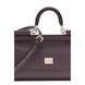 Dolce & Gabbana Purple Calf Leather Bos Taurus Handbag