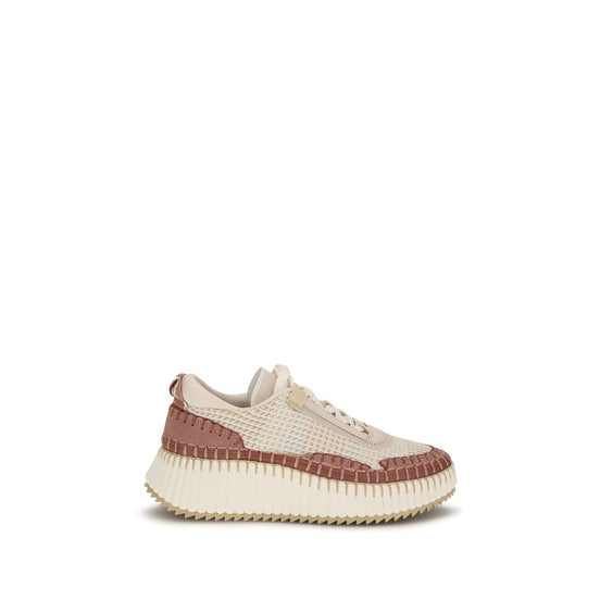 Chloé Beige Nylon Chunky Sneakers