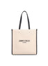Jimmy Choo Beige Canvas Tote Bag