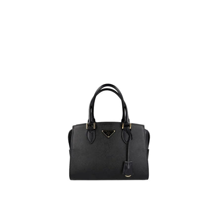 Prada Μαύρη Δερμάτινη Τσάντα Χειρός με Λαβή