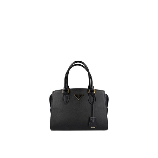 Prada Black Leather Top-Handle Satchel Bag
