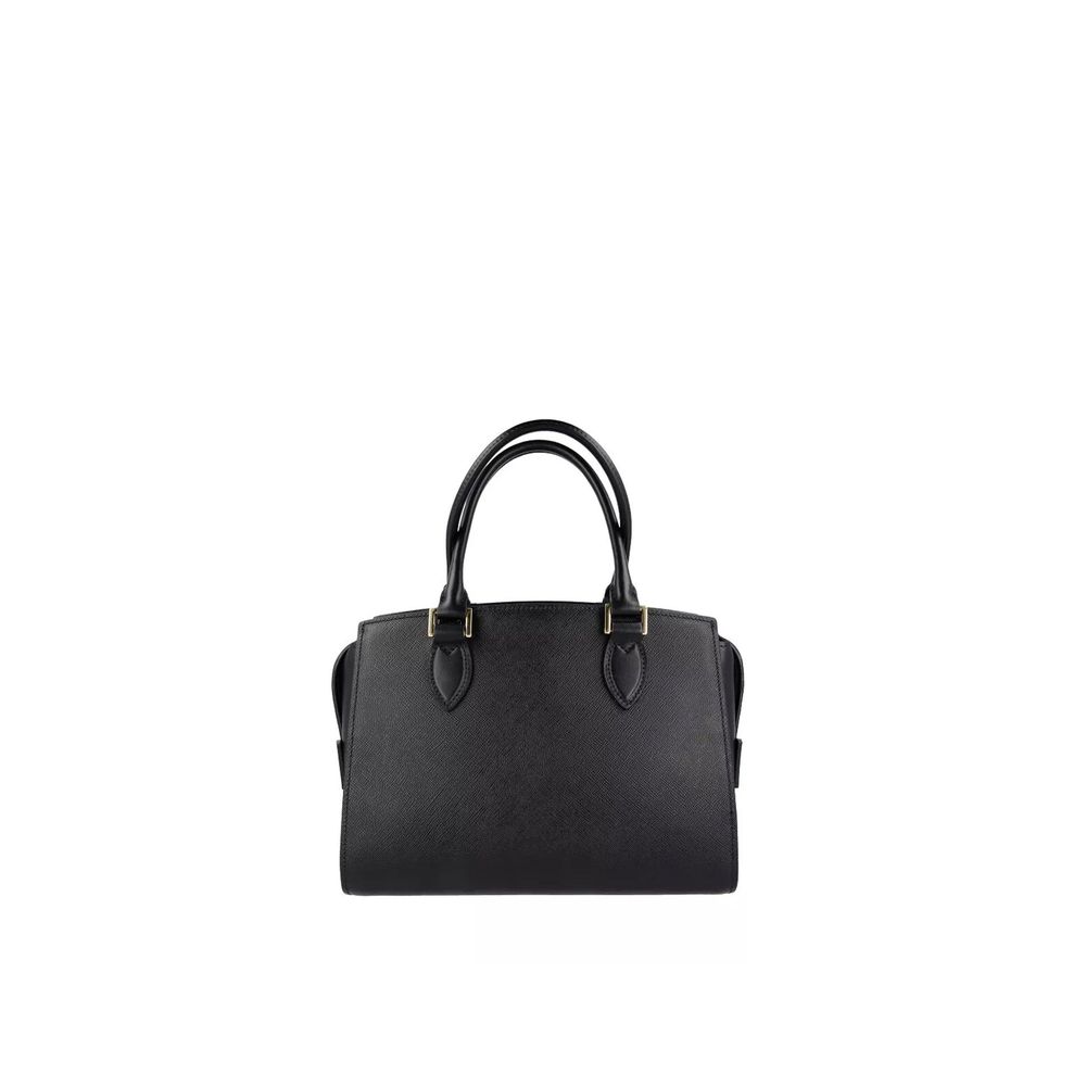 Prada Μαύρη Δερμάτινη Τσάντα Χειρός με Λαβή