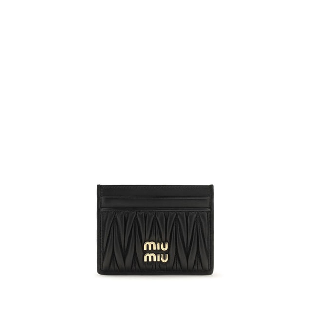 Miu Miu Black Lamb Ovis Aries Aries Wallet