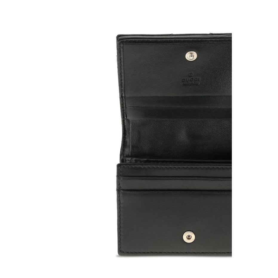 Gucci Black Lamb Ovis Aries Aries Wallet