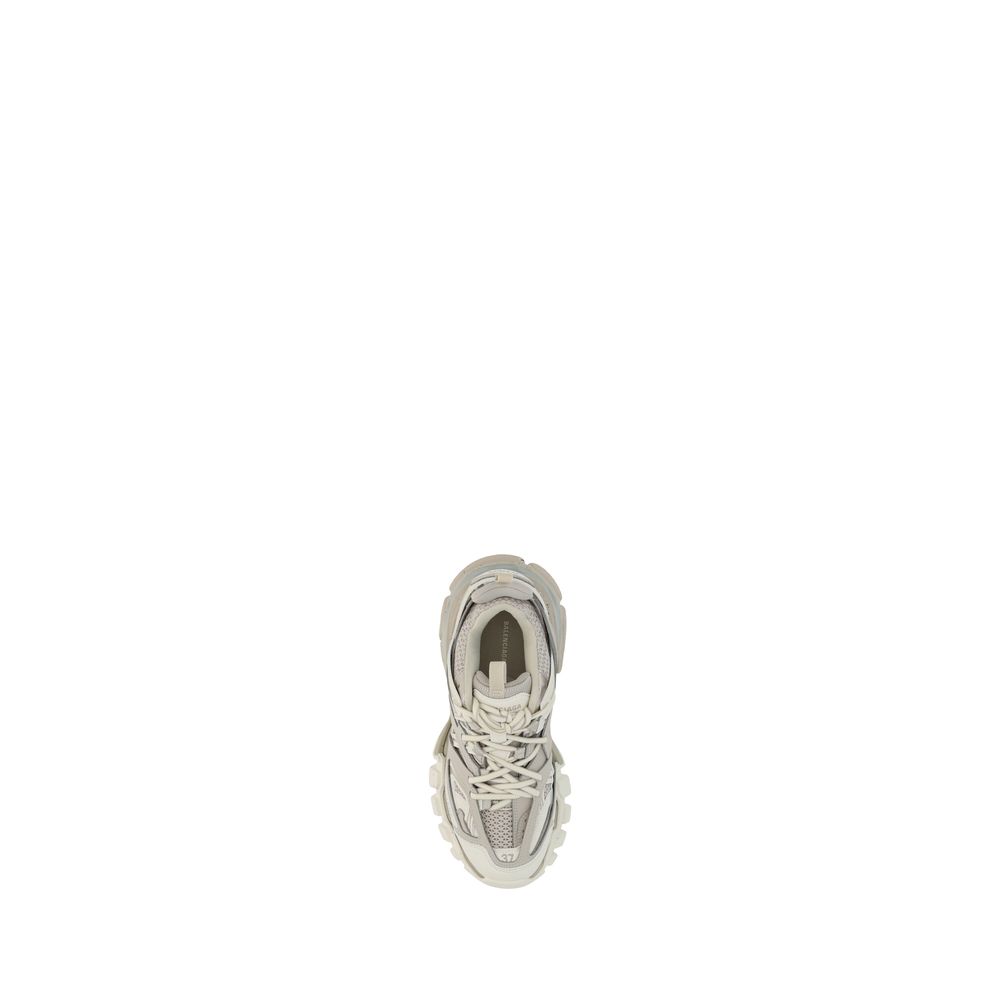 Balenciaga White Polyethylene Athletic Sneakers