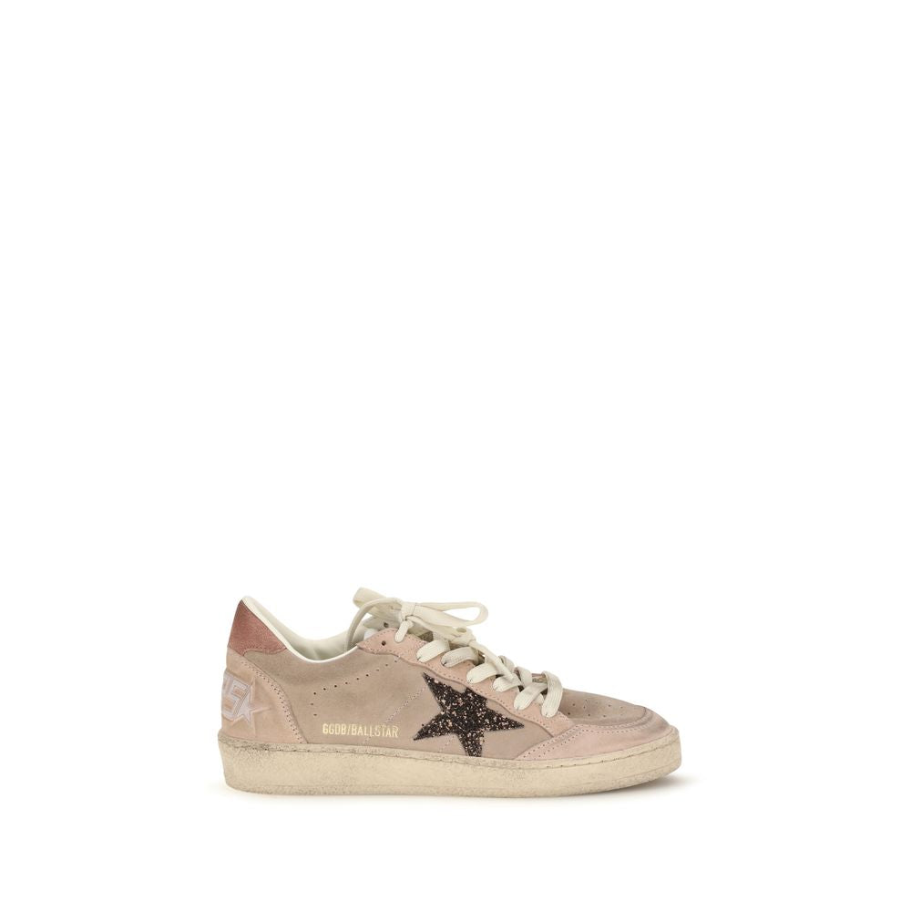 Golden Goose Beige Calf Leather Bos Taurus Low Top Sneakers
