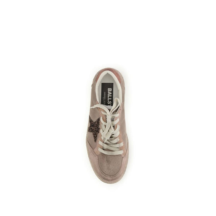 Golden Goose Beige Calf Leather Bos Taurus Low Top Sneakers