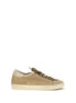 Golden Goose Beige Calf Leather Bos Taurus Low Top Sneakers